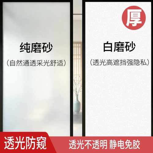 可定制窗户防窥透光不透明贴膜