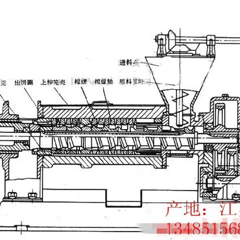 10型100型95型榨油机配件:齿轮轴榨圈榨螺榨条等齐全!