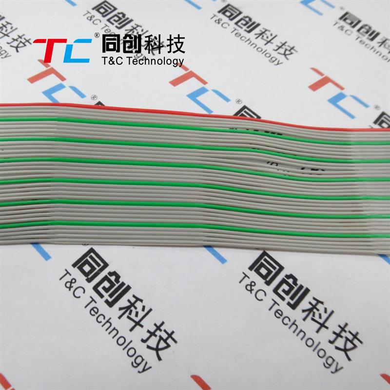 同创科技 OKI 红绿灰 分离 彩排线 热压排线1.27mm 50P 进口工艺
