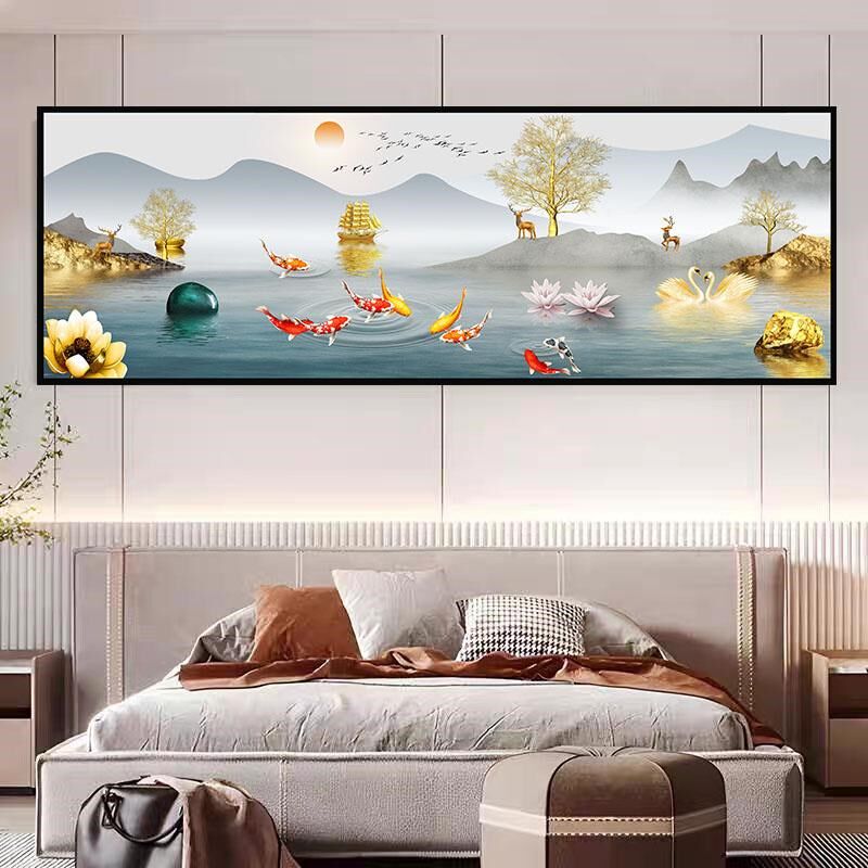 房间卧室床头装饰画自粘墙贴纸画酒店客厅沙发背景墙壁纸贴画墙面