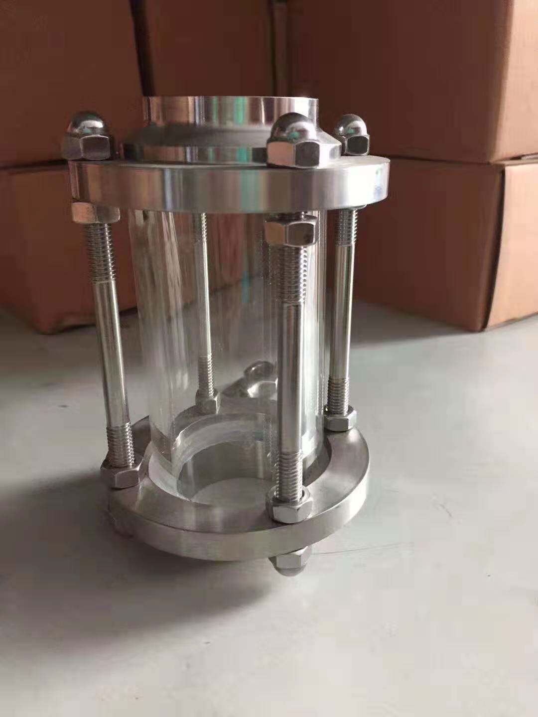 不锈钢快装视镜 304卫生级焊接管道视镜 不锈钢容器玻璃管视镜