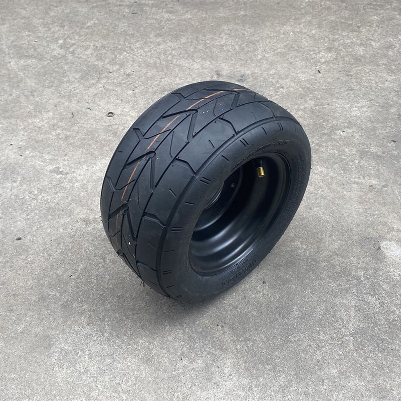 改装卡丁车沙滩车配件10X6.00-5.5寸轮胎飞机翼3孔轮毂公路扁平胎