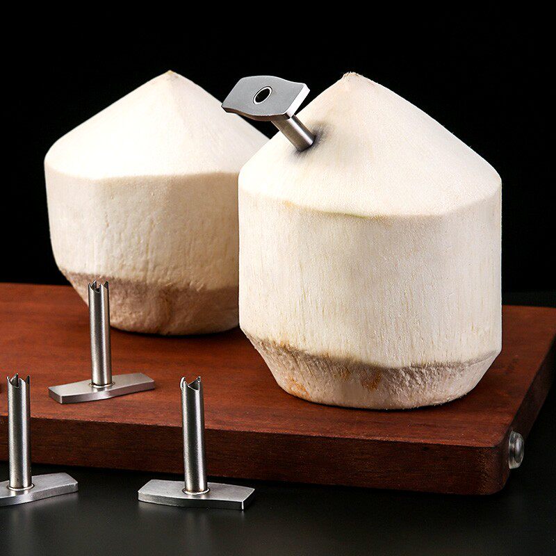 开椰子工具不锈钢椰青开孔器新鲜椰子开椰子神器快速打孔重复使用