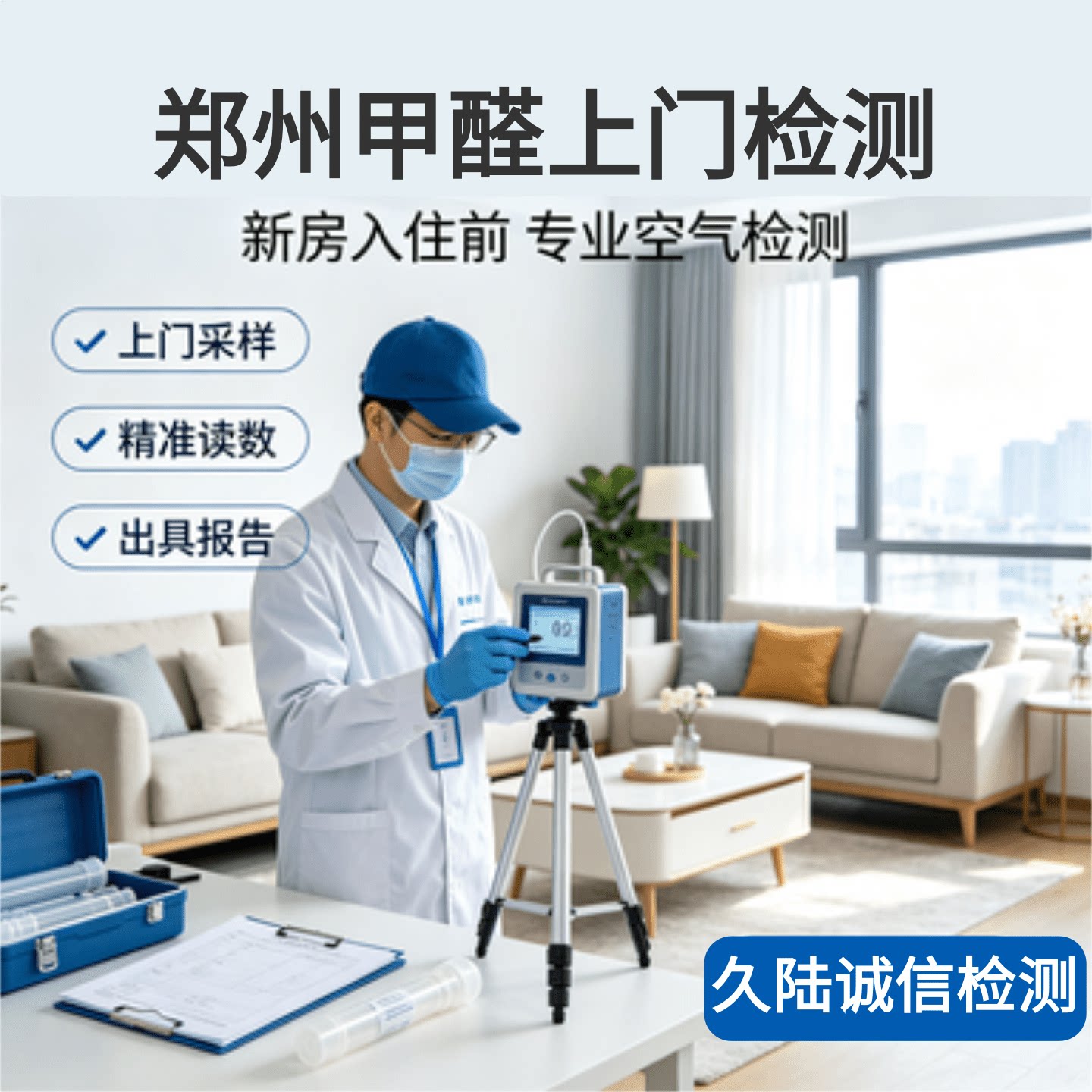郑州专业上门甲醛检测精准报告