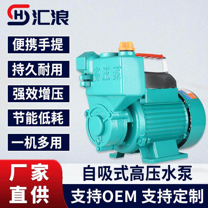 自吸泵手提式水泵压泵花洒灌溉热水压管道加压抽水机抽水泵便携