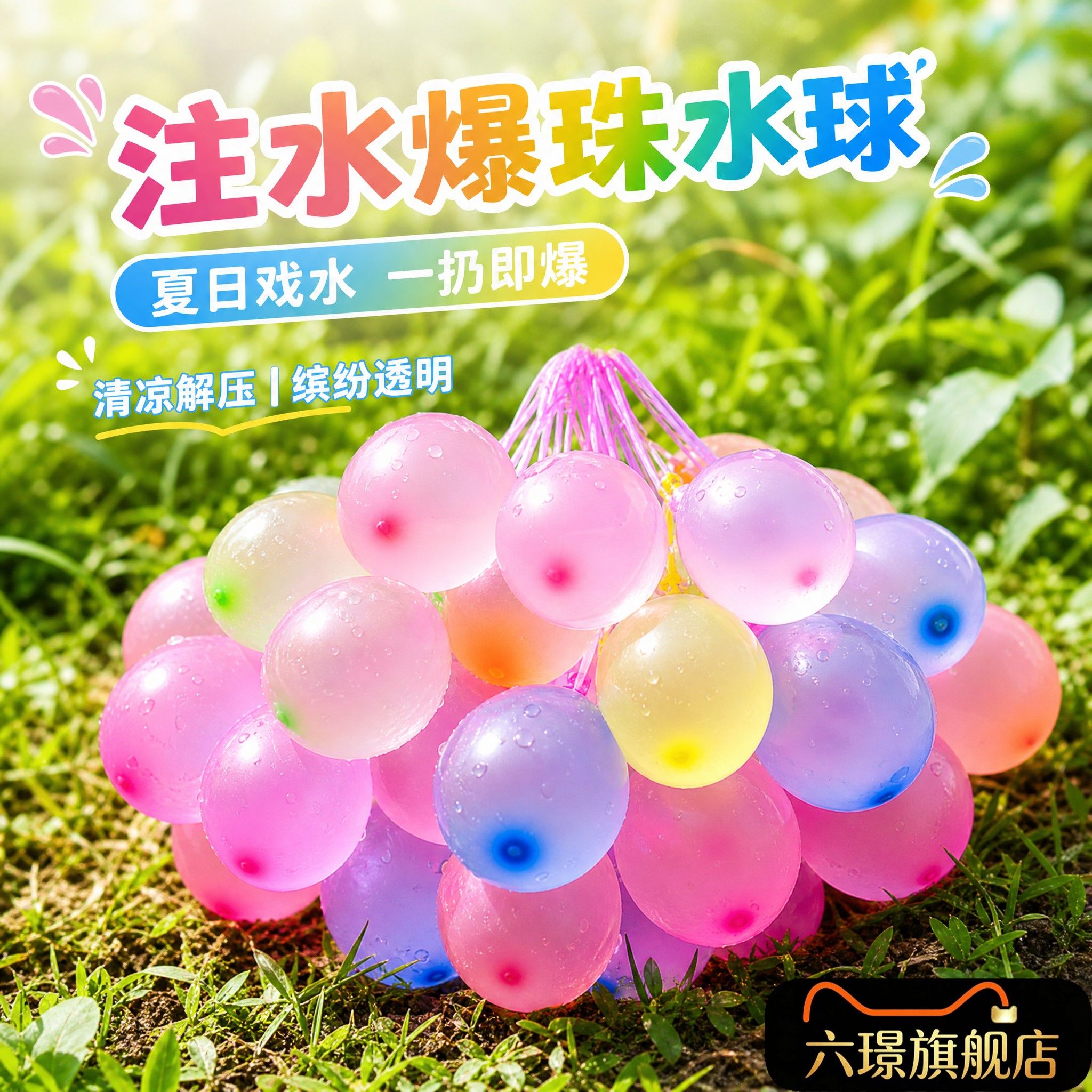 注水气球快速灌注充水自动打结迷你炸弹水球宝宝童夏日打水仗玩具