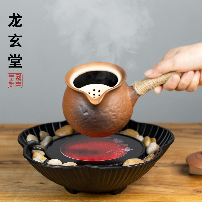 围炉煮茶电陶炉烤茶器云南罐罐茶壶烤奶茶炉耐热陶壶电炉