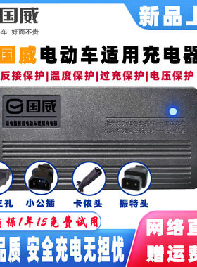 国威电动车电瓶智能充电器48V12AH60V20AH72伏32AH84V96V50AH电摩