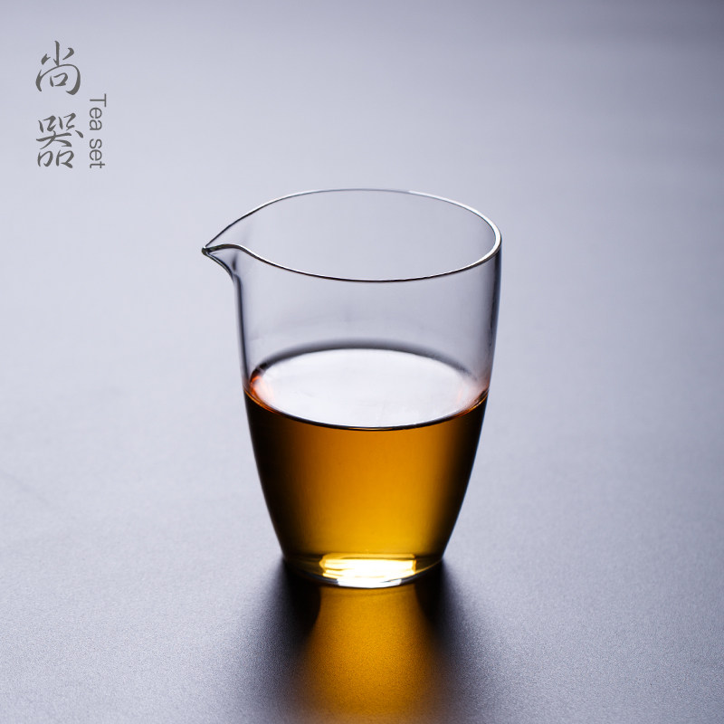 【断水怕过谁】耐热玻璃公道杯分茶器功夫茶具配件茶海家用倒茶器