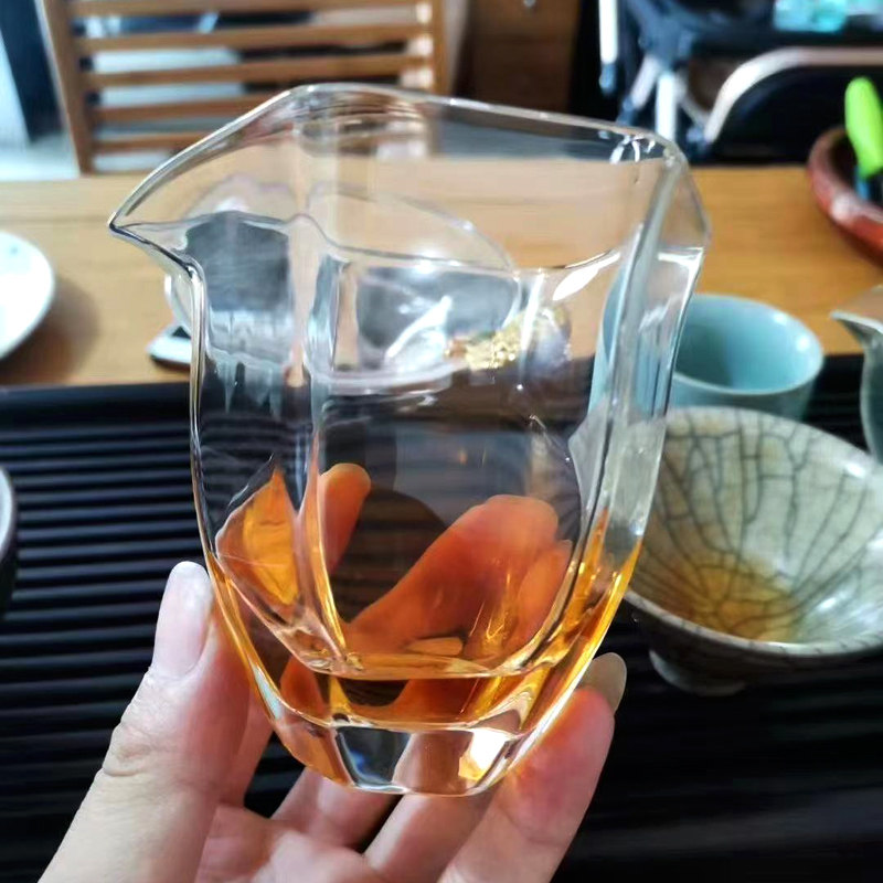 公道杯玻璃透明加厚耐热耐高温分茶器功夫茶具特色公杯创意分茶杯