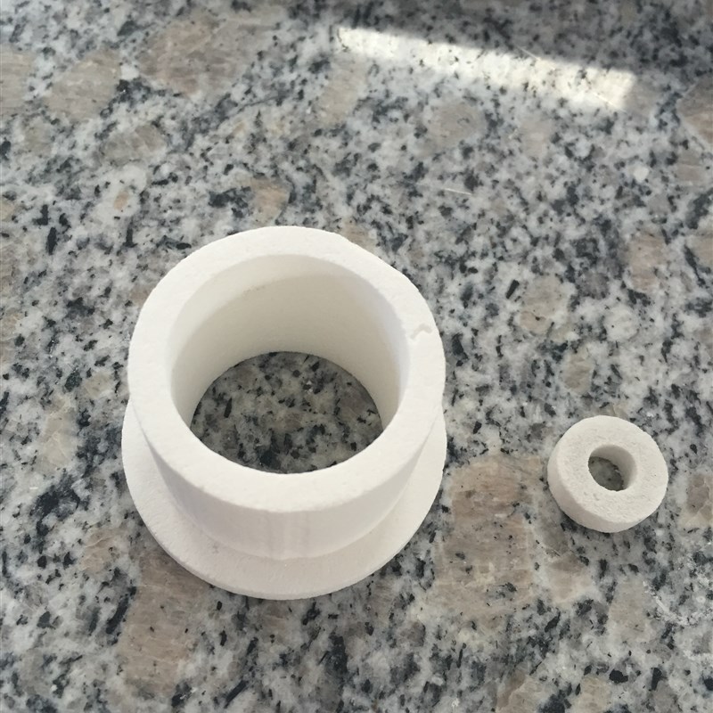 硅酸铝保温套管隔热防火套莫来石耐温层绝缘隔热圆柱形套管