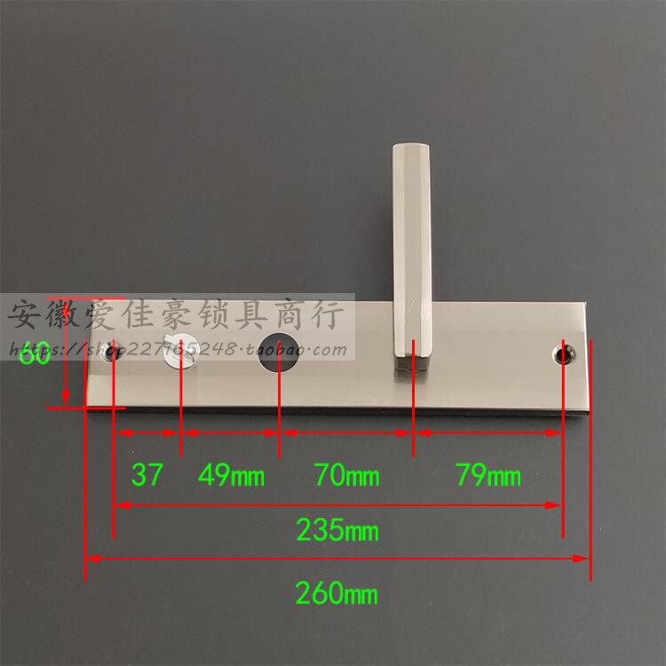保德安11型双快拉手 春天日上星月神防盗门把手上提反锁孔距235mm