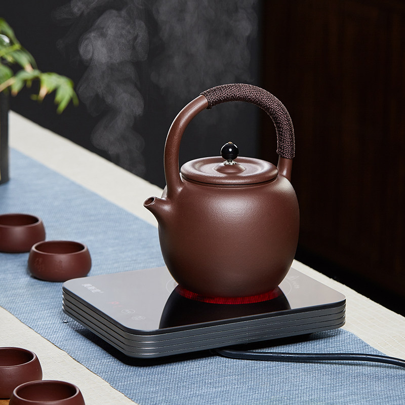 紫砂烧水煮茶壶电陶炉明火耐热陶瓷煮茶器中式仿古陶壶大容量茶具