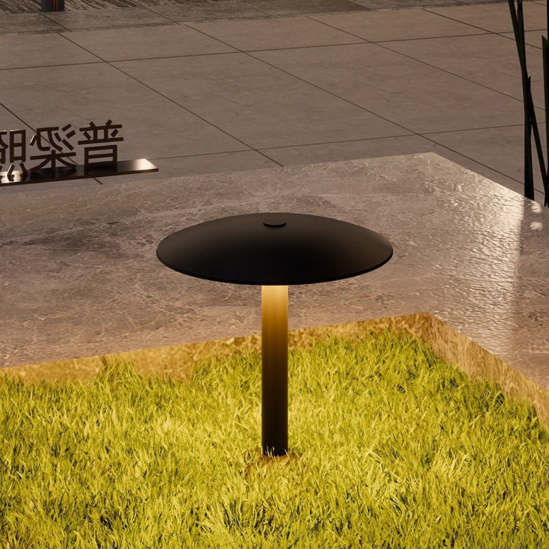 草坪灯室外防水花园别墅圆形庭院灯小区公园景观led地插草地灯