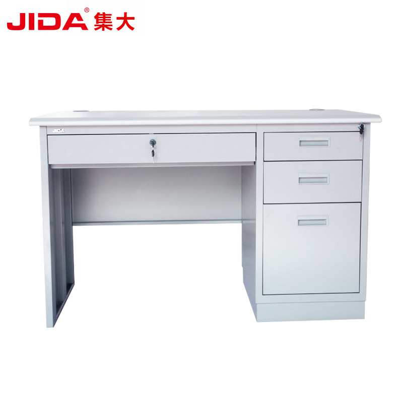 上海钢制铁皮写字电脑办公桌职员工作位防火板实验桌工作台主管位