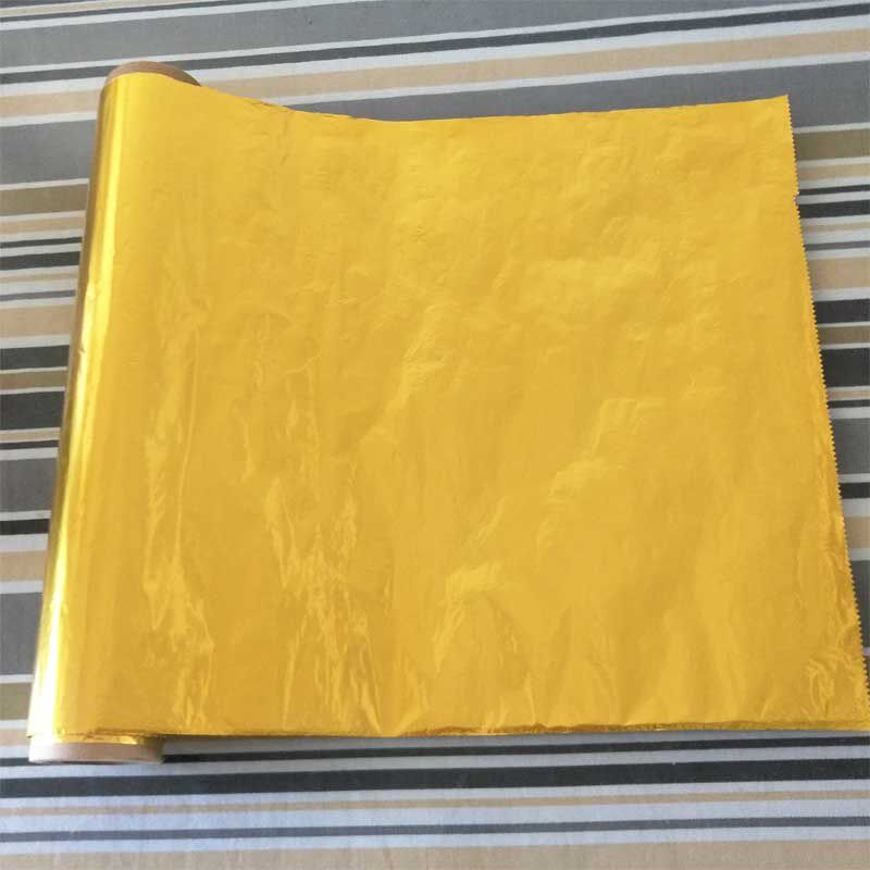 大号双面金色锡纸36.5cm宽铝箔纸酒店礼品婚庆茶叶婚庆用包装加厚