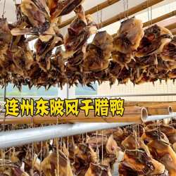 广东连州东陂腊味季丰腊鸭当季农家自制散养土鸭自然风干咸香原味