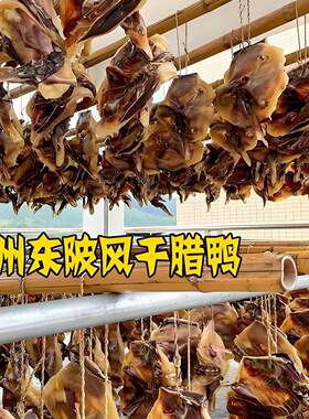 广东连州东陂腊味季丰腊鸭当季农家自制散养土鸭自然风干咸香原味