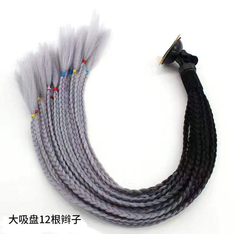 脏辫I摩托车头盔小辫子男