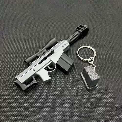 3d打印M82巴雷特AMR迷你玩具手指枪可发小球萌趣解压背包挂件弹夹