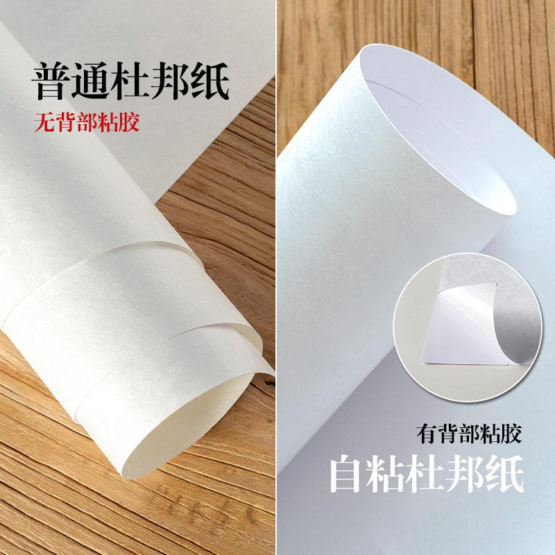 55克自粘杜邦纸面料自粘杜邦肌理透背景光防布水背胶装自粘创意饰图片