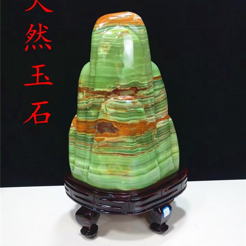 天然原石奇石古青玉高档玉石客厅玄关办公室家居装饰礼品招财摆件