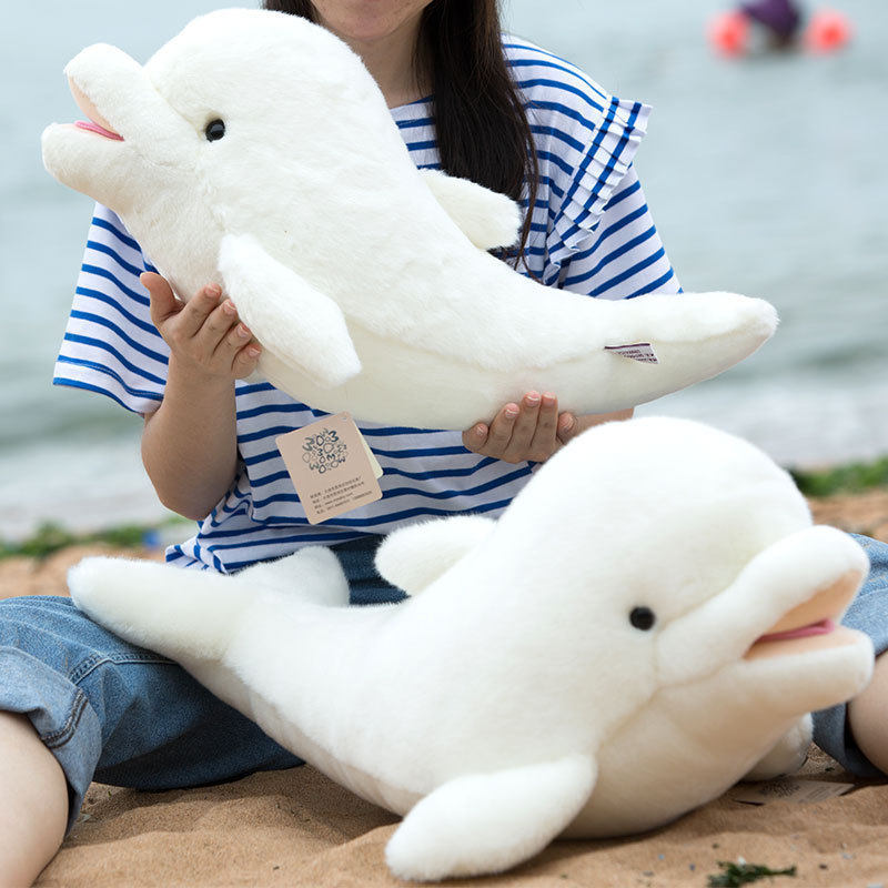 默奇大海豚公仔毛绒玩具海洋馆小海豚玩偶可爱布娃娃女孩睡觉抱枕