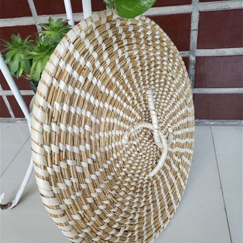 大锅蒸锅盖芦苇手工草编锅盖铁锅铝锅柴锅灶鱼台草盖尖顶草帽盖子