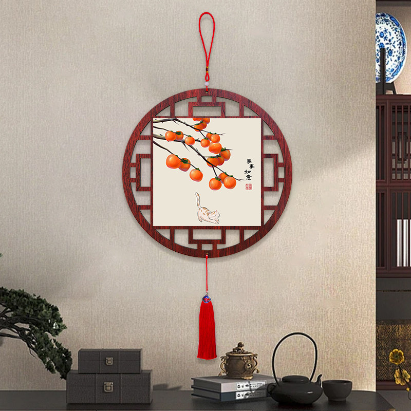 事事如意入户门吉祥挂件平安喜乐玄关客厅装饰画书房餐厅过道挂饰