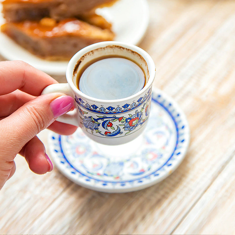 土耳其杯子原装进口郁金香精致高级感陶瓷咖啡杯下午茶欧式小奢华