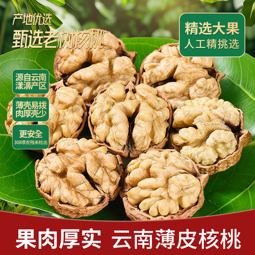 云南纸皮核桃手剥新货带壳