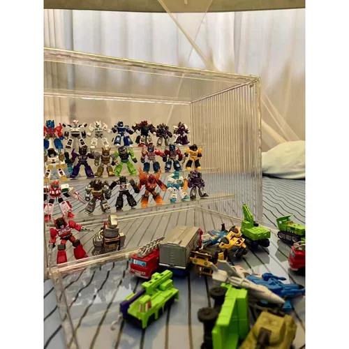 布鲁可专用展示盒于变形金刚星辰版第6弹群星版积木模型收纳盒柜