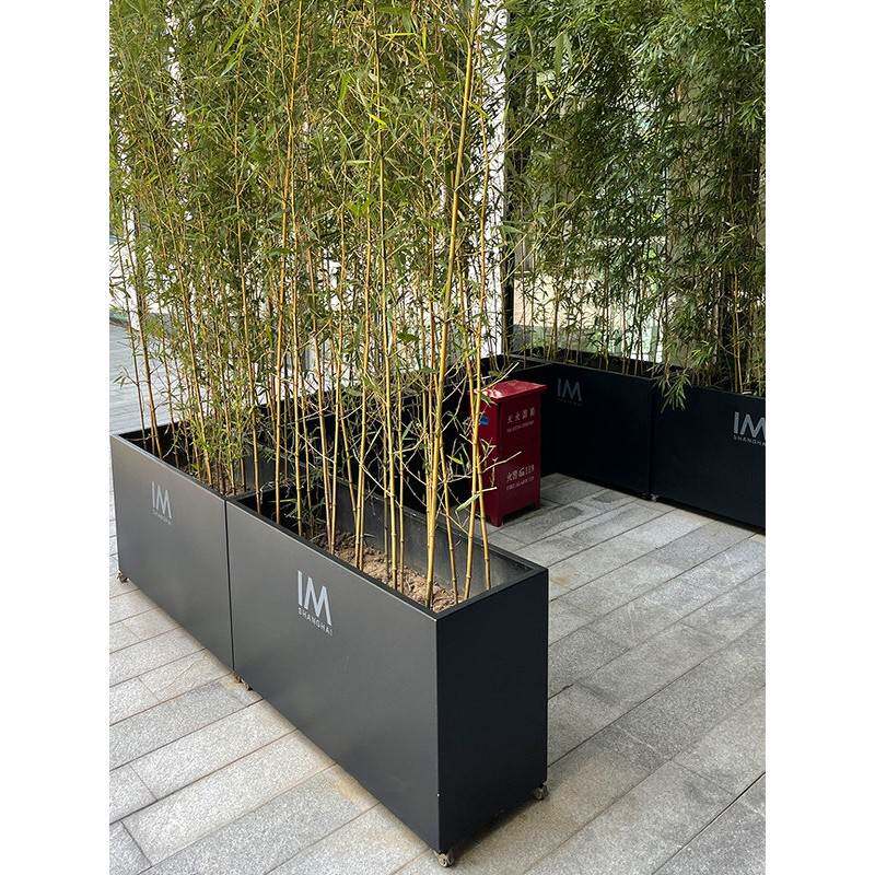 活动户外锻铁花箱组合与车轮，创意餐厅不锈钢隔断花盆架，花架定