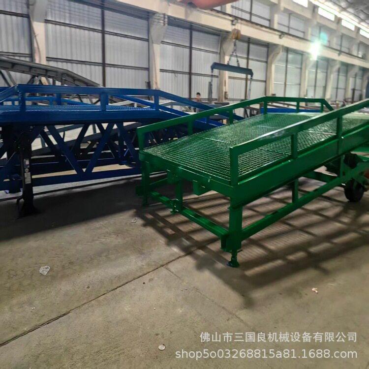移动登车桥8/10/6吨物流货柜叉车上坡道装卸平台锰钢液压升降式