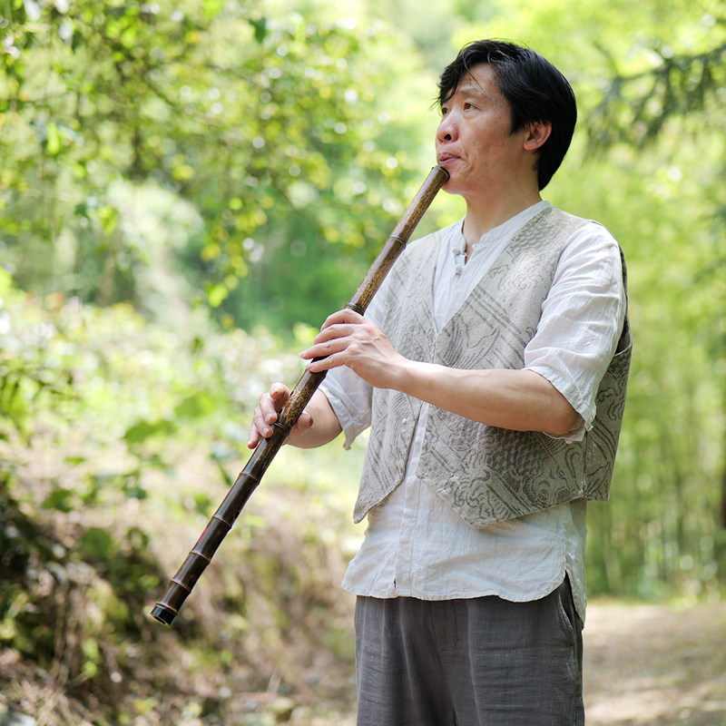 姚茂顺亲制九目十节紫竹专业洞箫