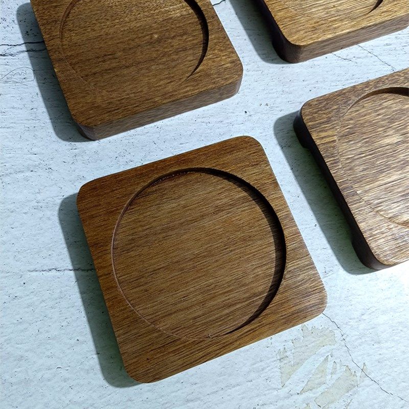 胡桃木韩式餐具底座托木垫板炭炉隔热垫砂锅垫围炉煮茶炉垫石锅垫