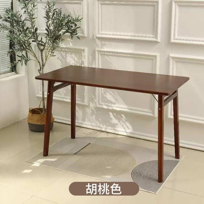七月飞扬纯实木折叠桌书桌写字桌家用餐桌长方桌饭桌学习桌小户型