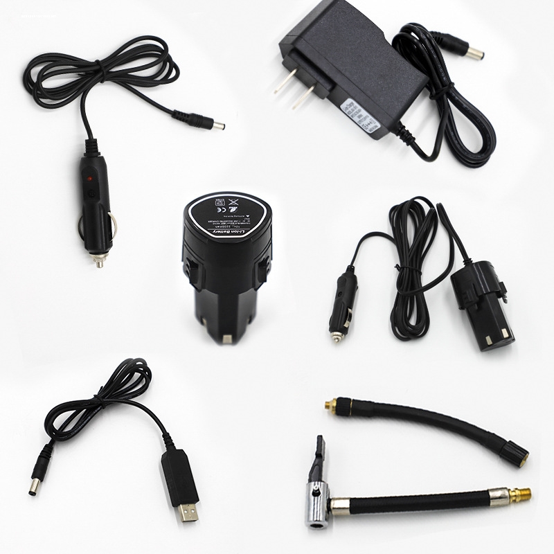 车载充气泵充电器多功能车用底座打气泵气管强力移动小轿车电源线