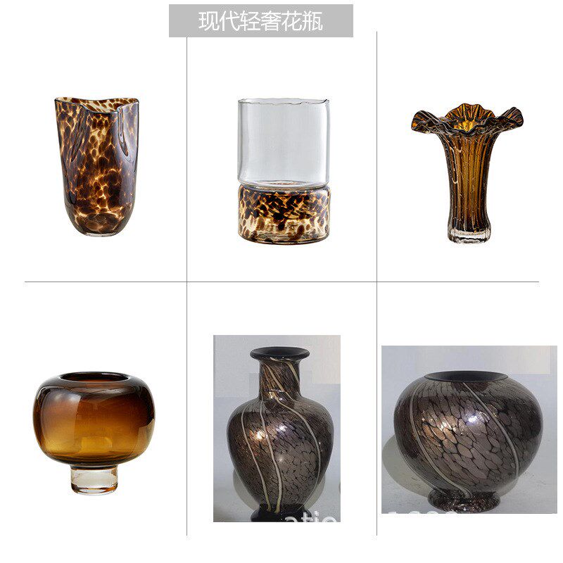 中古风摆件装饰室内空间装修设计现代意境花瓶高级感插花花器摆件