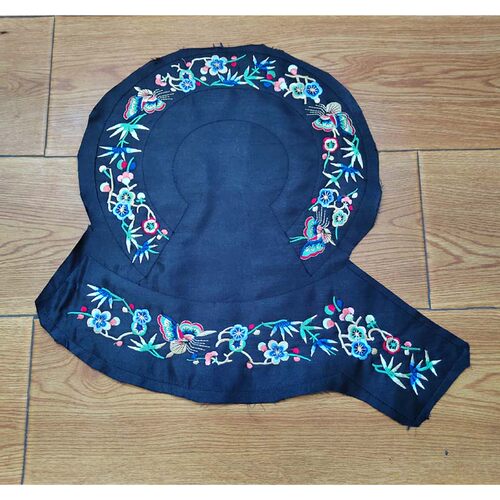 民族风领花托肩领口排弯刺绣汉服斜肩领圈绣花