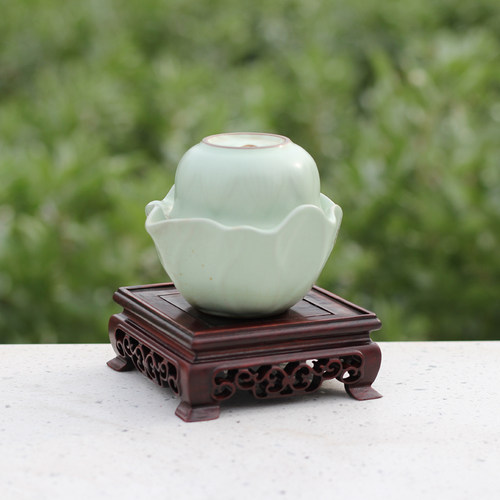 昊林轩 红酸枝长方正方台 印章底座  奇石底座 摆件底座 茶具座