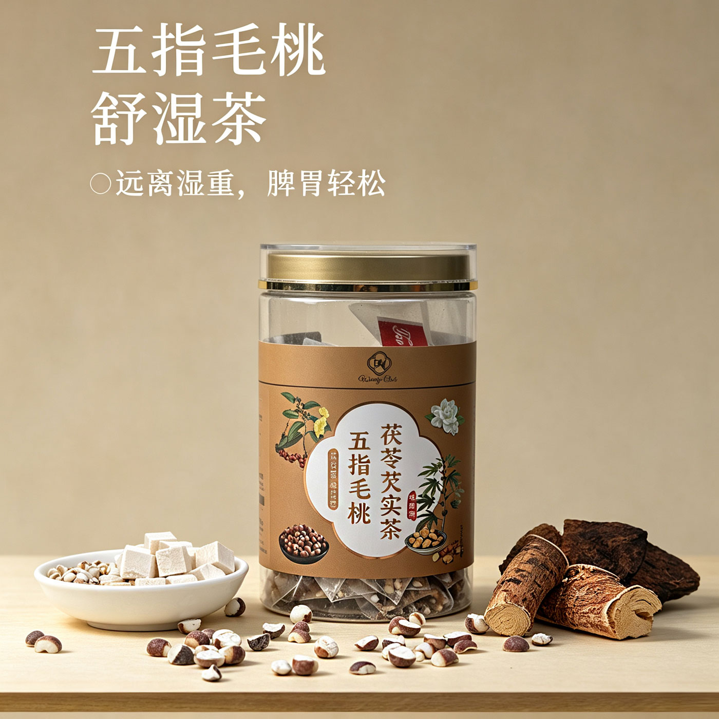 五指毛桃茯苓赤小豆芡实薏米茶