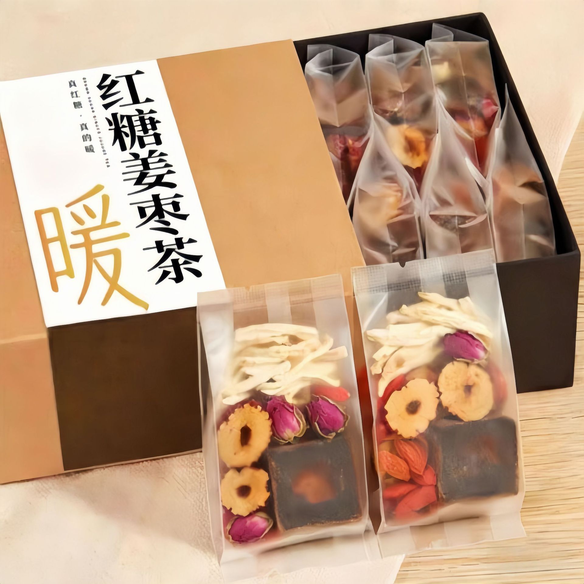 红糖姜茶养生茶袋装暖宫驱寒女性滋补茶包礼盒装
