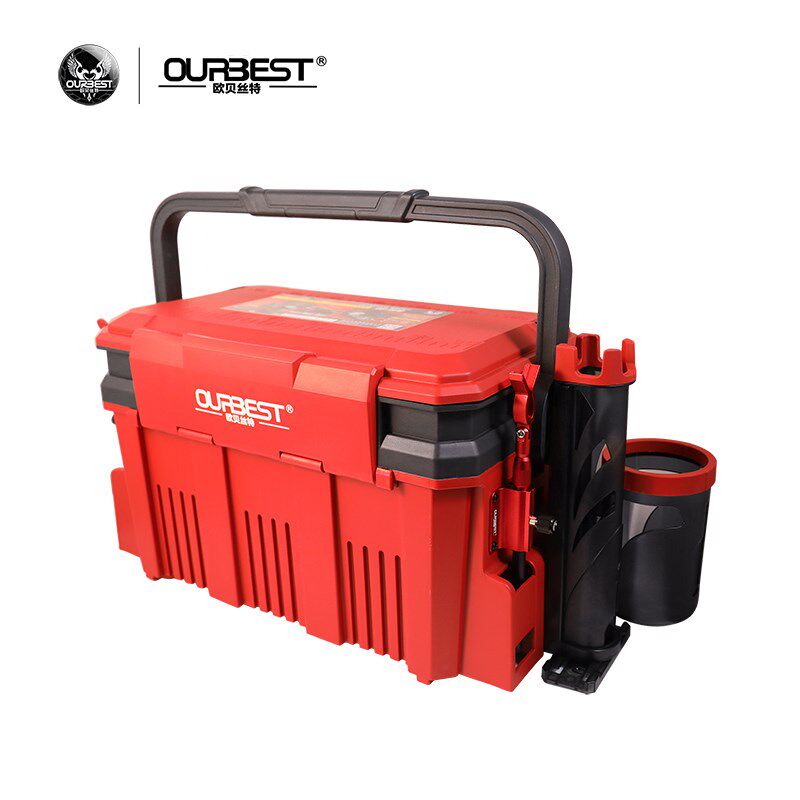 欧贝丝特多功能筏钓箱套装免安装全套钓鱼箱超轻带支架筏钓桶钓箱