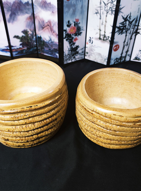 茶洗竹根笔洗中号竹器工艺品茶具创意客厅家用圆盘框竹制品竹根雕