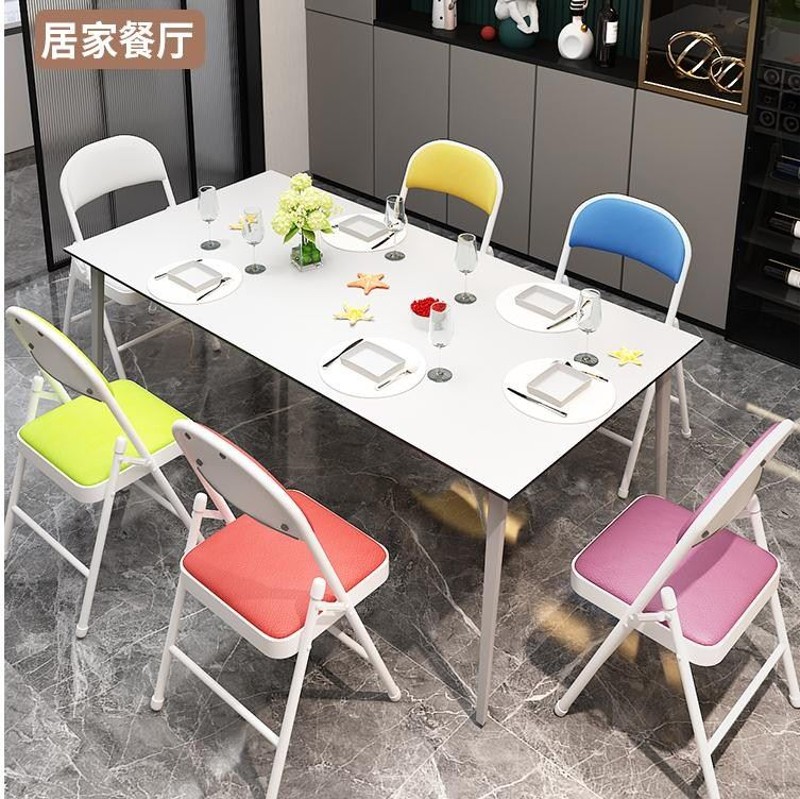折叠椅软座餐凳贵宾椅房间培训椅餐椅折叠桌加厚会议椅宿舍折叠凳