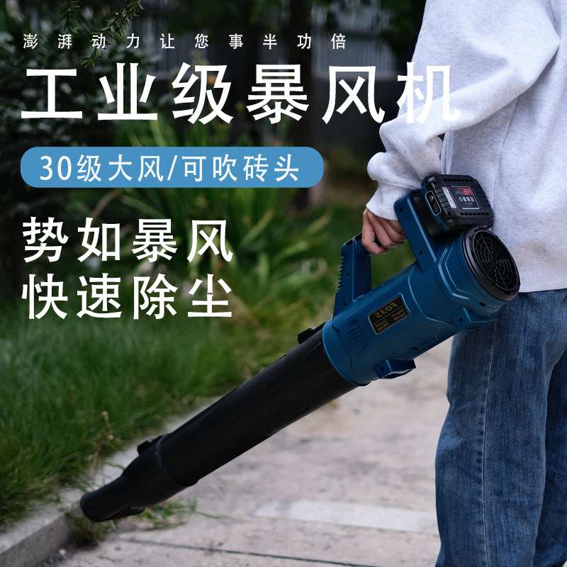黑森林大功率工业级锂电暴风机充电鼓风机吹雪机吹尘吹风机除尘机