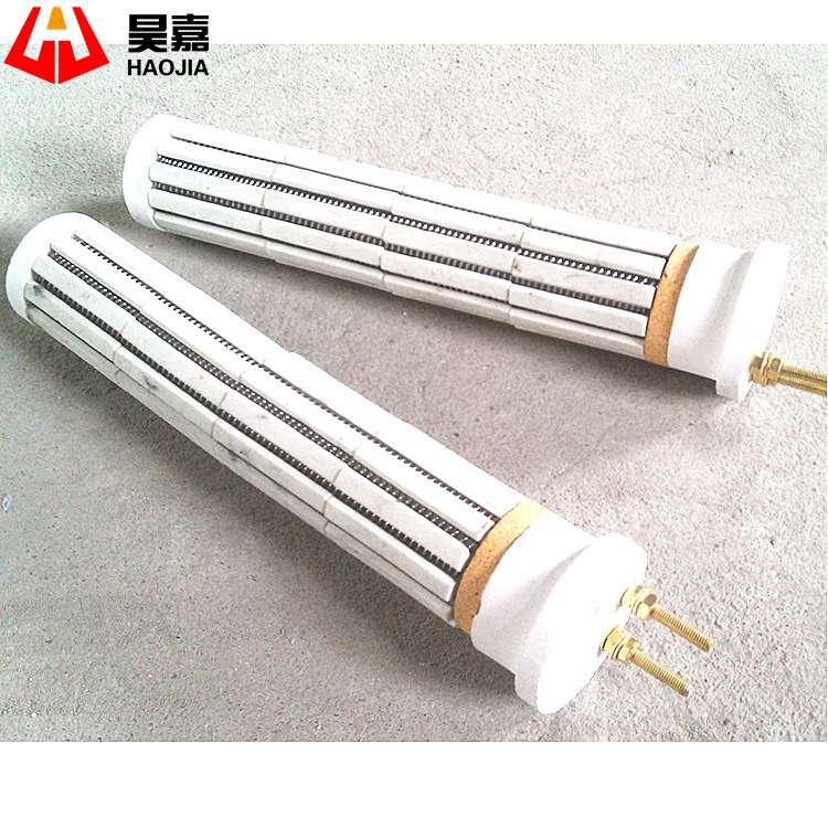 陶瓷免拆式藕节加热器 陶瓷发热芯锅炉发热棒 导热油专用加热管