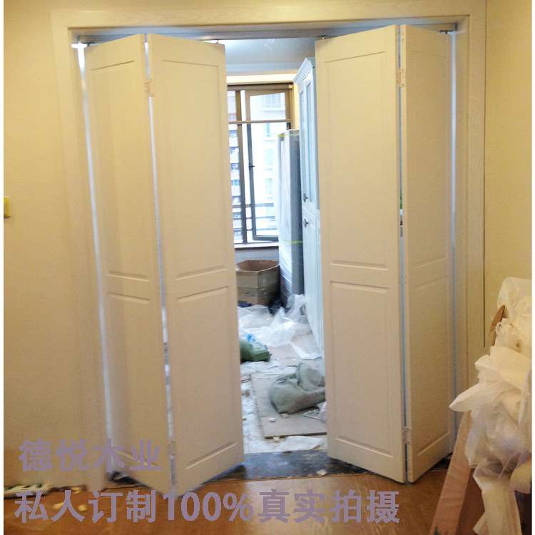 日式PVC折叠门隔断客厅厨房卫生间推拉门移门阳台卧室室内门可订