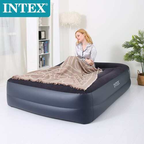 INTEX66720豪华双人加大双层充气床垫加厚气垫床加高空气床